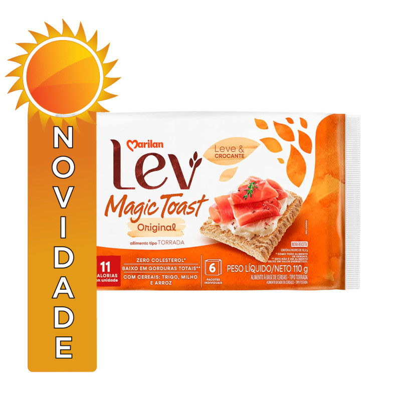 TORRADA MAGIC TOAST MARILAN 110GR ORIGINAL - CX COM 24 UN
