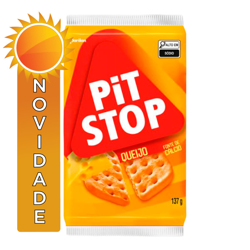 BISCOITO PIT STOP MARILAN 137GR QUEIJO - CX COM 36 UN