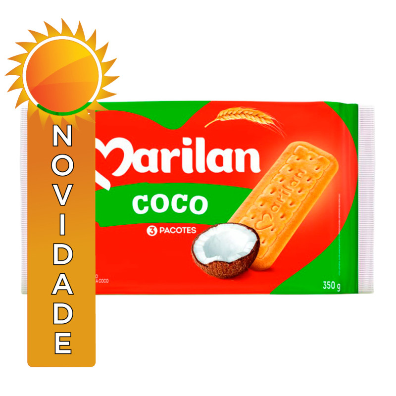 BISCOITO MARILAN 350GR COCO - CX COM 24 UN