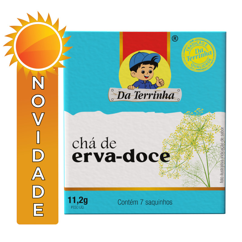 CHÁ DA TERRINHA 11,2GR ERVA-DOCE - FD COM 10 UN