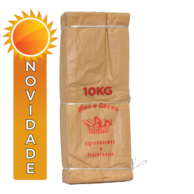 SACO DE PAPEL NATURAL PIN 10KG (20 PÃES) - PC COM 500 UN