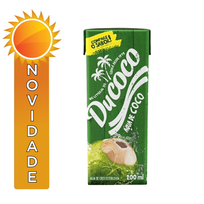 ÁGUA DE COCO DUCOCO 200ML - CX COM 27 UN