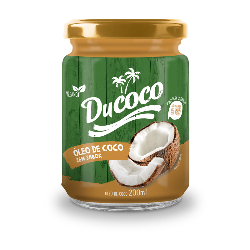 ÓLEO DE COCO DUCOCO 200ML  SEM SABOR - CX COM 6 UN
