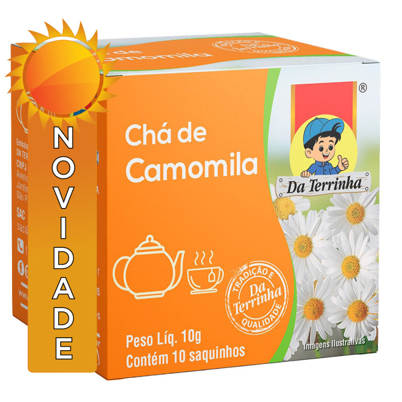 CHÁ DA TERRINHA 7GR CAMOMILA - FD COM 10 UN