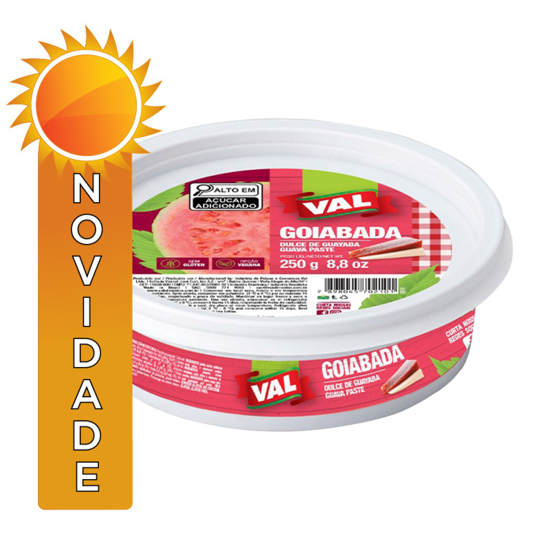 GOIABADA VAL 250GR DISCO - CX COM 24 UN