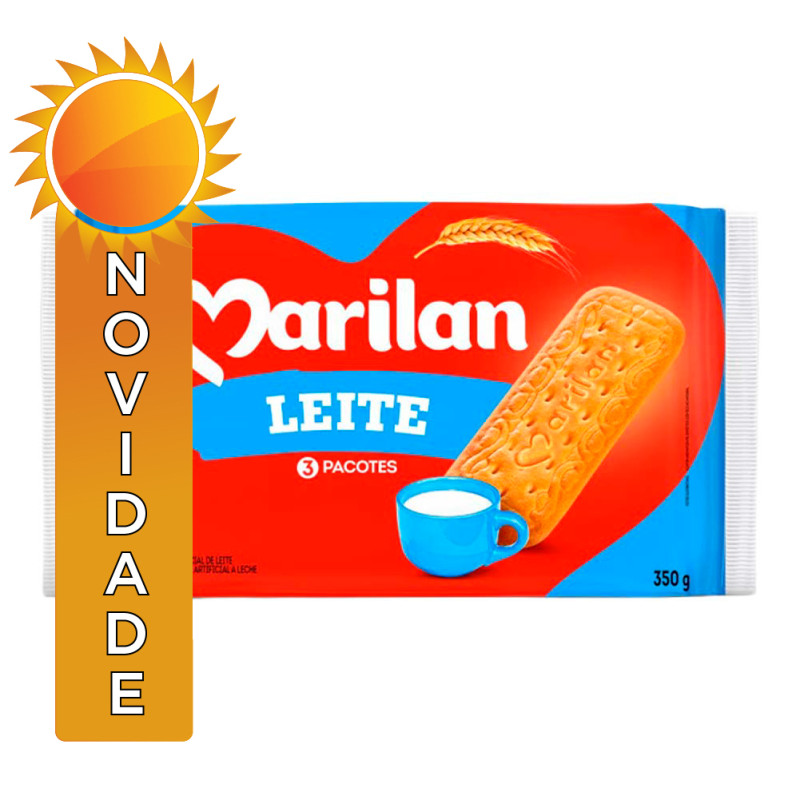 BISCOITO MARILAN 350GR LEITE - CX COM 24 UN