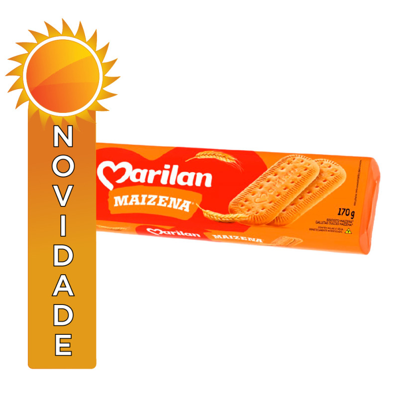 BISCOITO MARILAN 170GR MAIZENA - CX COM 42 UN