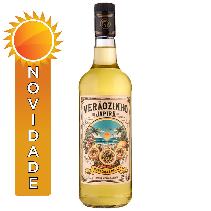 CACHAÇA JAPIRA 935ML VERÃOZINHO - CX COM 6 UN