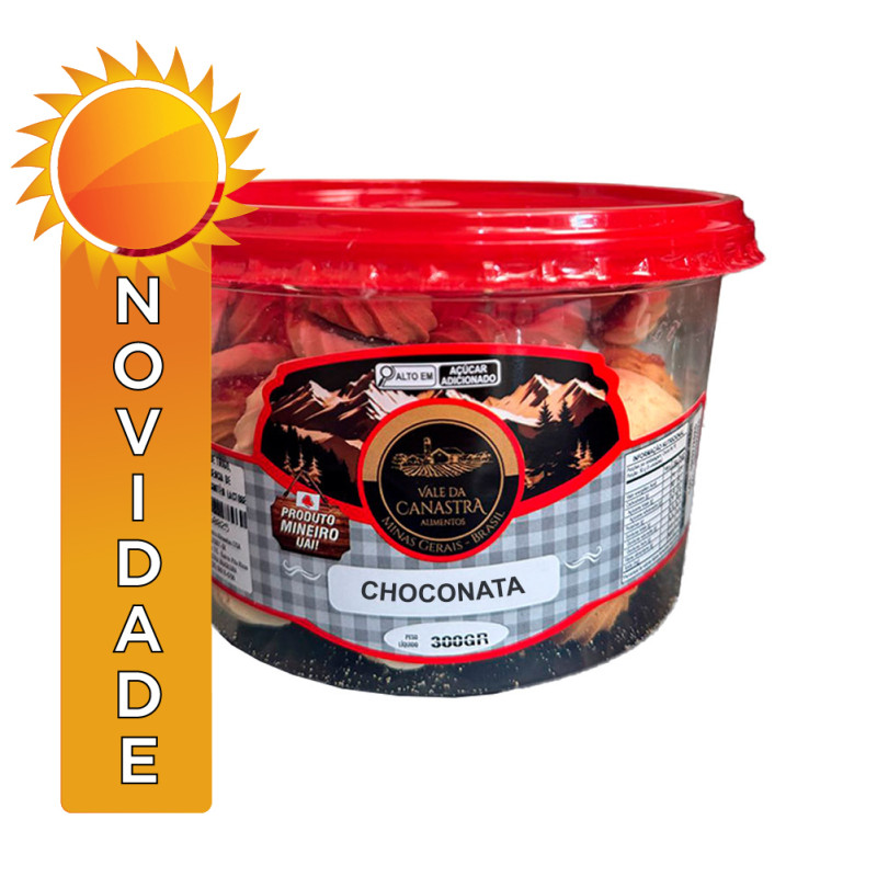BISCOITO AMANTEIGADO VALE DA CANASTRA 300GR CHOCONATA - UNIDADE