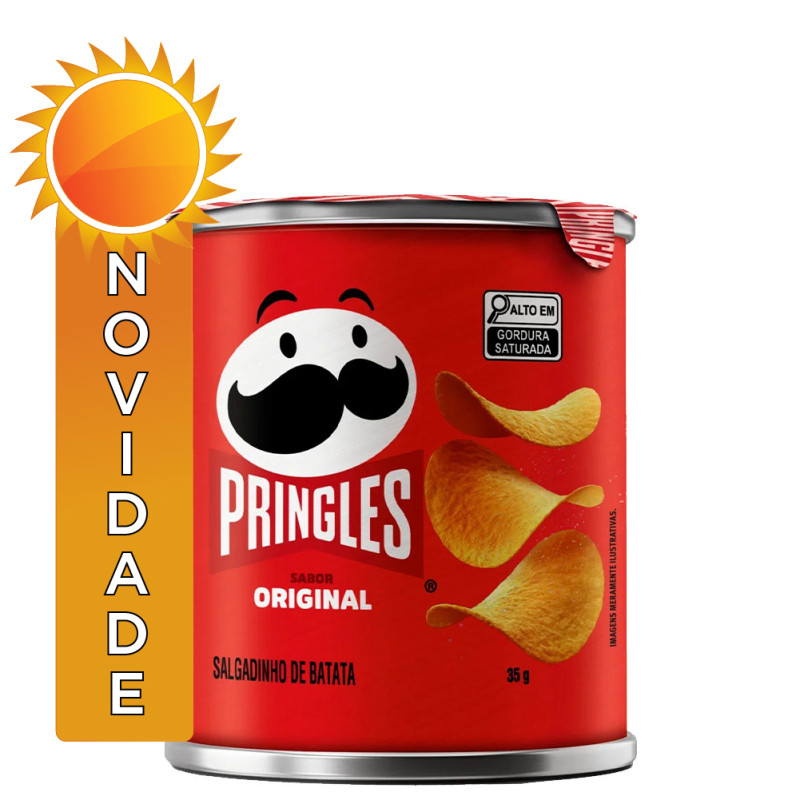 BATATA CHIPS PRINGLES 35GR ORIGINAL - CX COM 12 UN