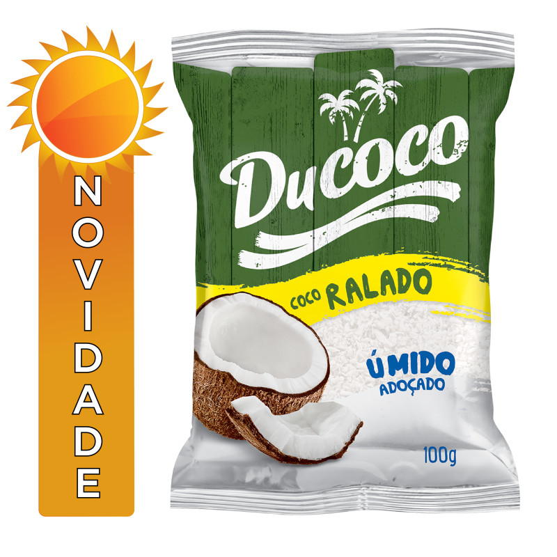 COCO RALADO DUCOCO ÚMIDO 100GR  ADOÇADO - CX COM 24 UN