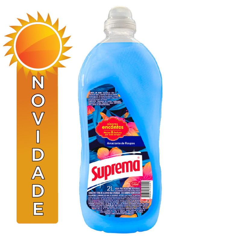 AMACIANTE SUPREMA 2 LITROS ALEGRES ENCANTOS - CX COM 6 UN