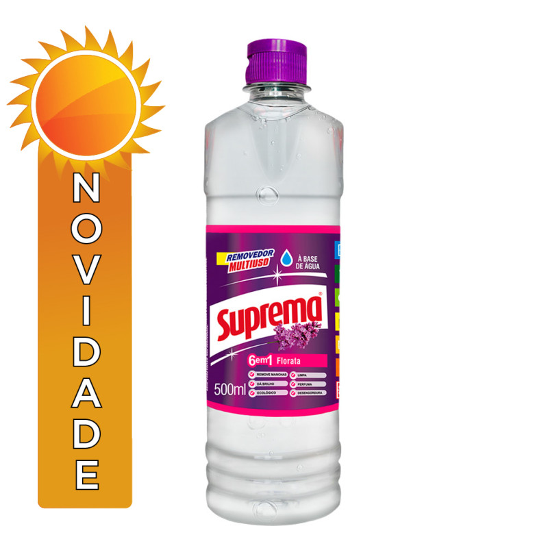 REMOVEDOR SUPREMA 500ML FLORATA - CX COM 12 UN