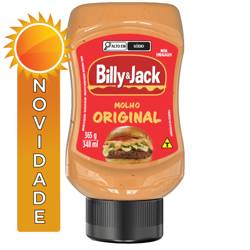 MOLHO BILLY JACK KISABOR 365GR - ORIGINAL CX COM 12 UN