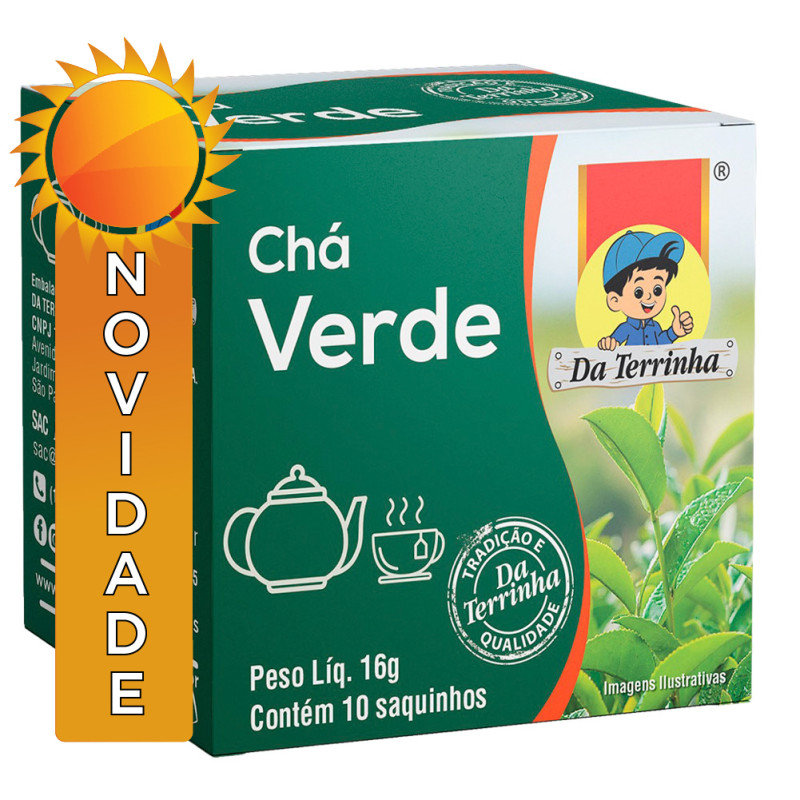 CHÁ VERDE DA TERRINHA 11,2GR - FD COM 10 UN