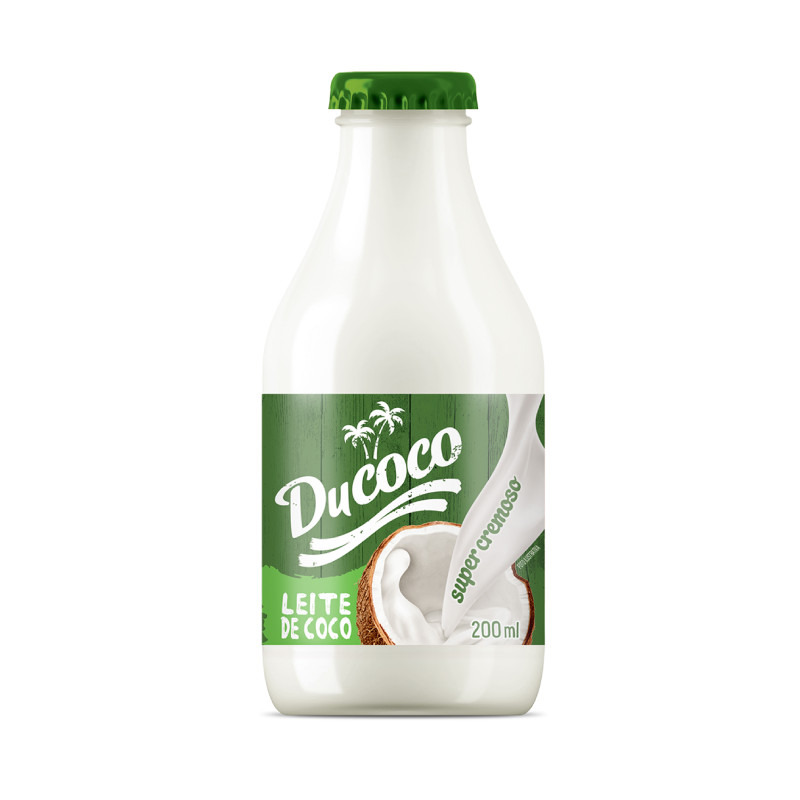 LEITE DE COCO DUCOCO 200ML VIDRO - FD COM 24 UN
