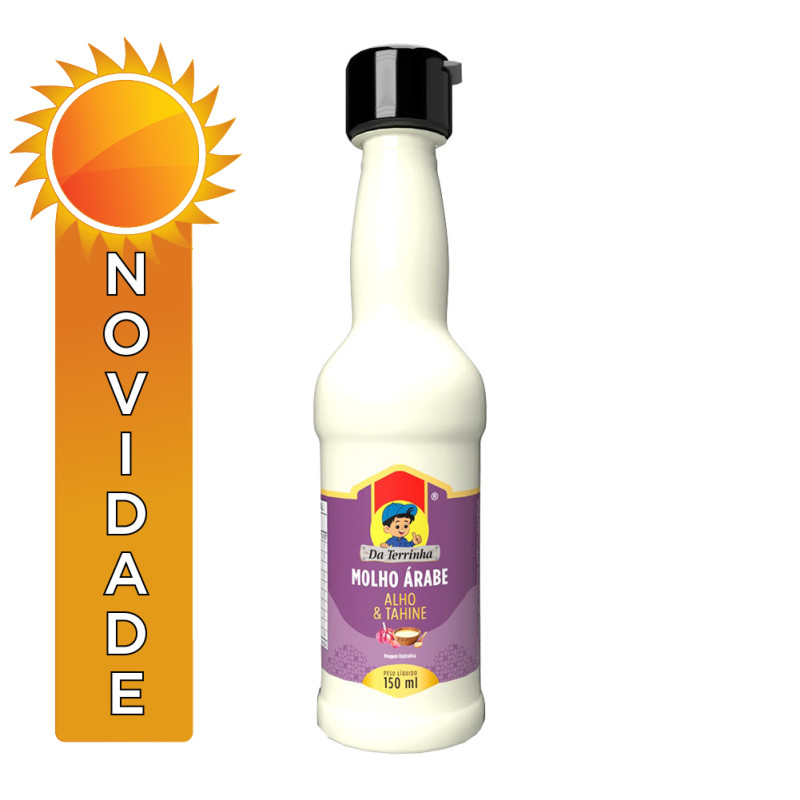 MOLHO ÁRABE DA TERRINHA 150ML ALHO & TAHINE - CX COM 12 UN