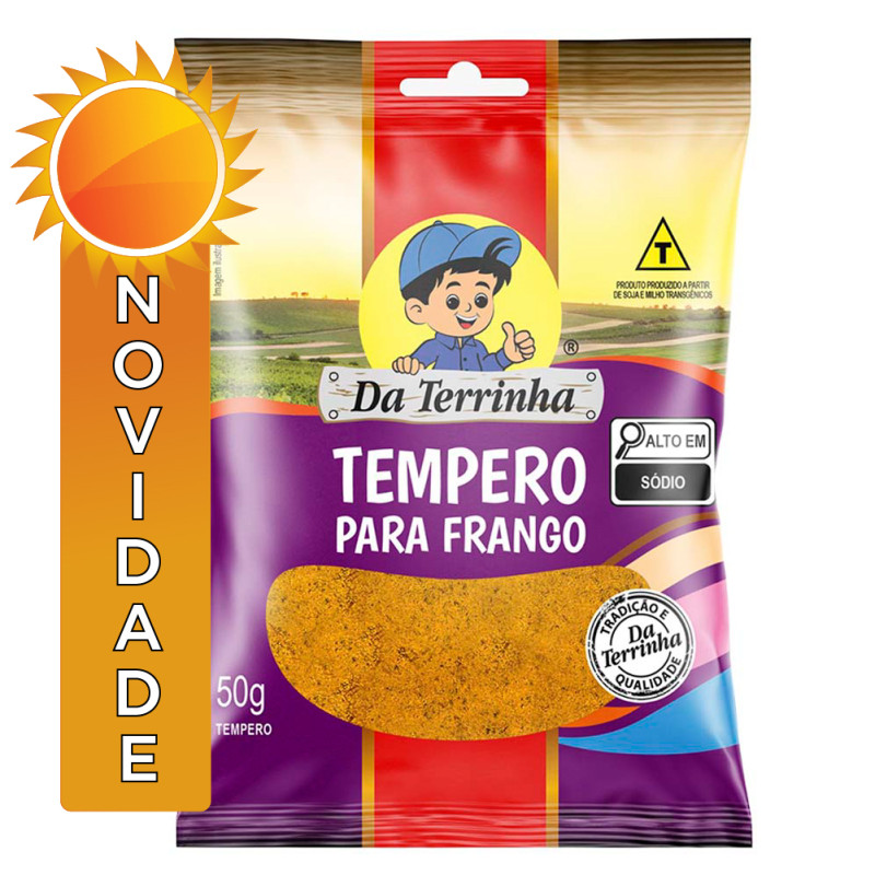 TEMPERO PARA FRANGO DA TERRINHA 50GR - CX COM 24 UN