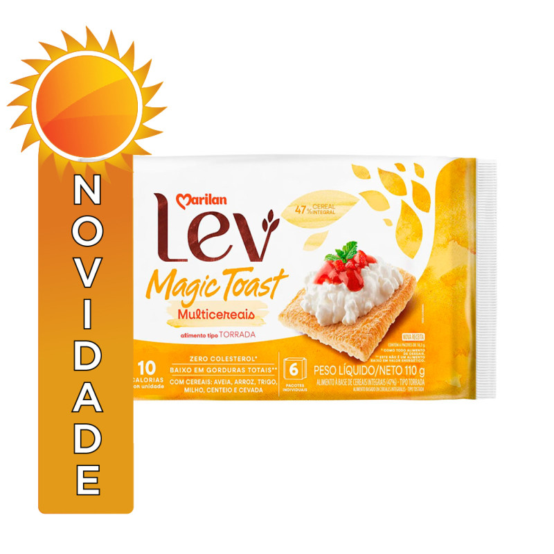 TORRADA MAGIC TOAST MARILAN 110GR MULTICEREAIS - CX COM 24 UN