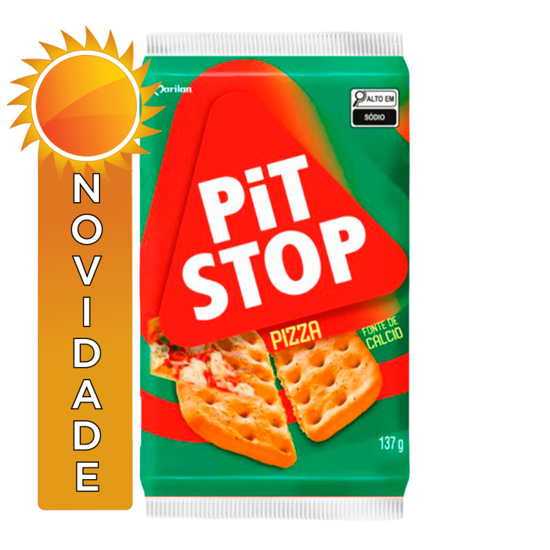 BISOCITO PIT STOP MARILAN 137GR PIZZA - CX COM 36 UN