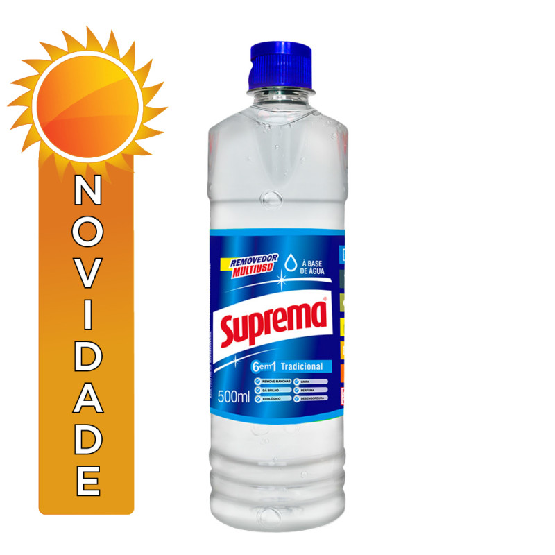 REMOVEDOR SUPREMA 500ML TRADICIONAL - CX COM 12 UN