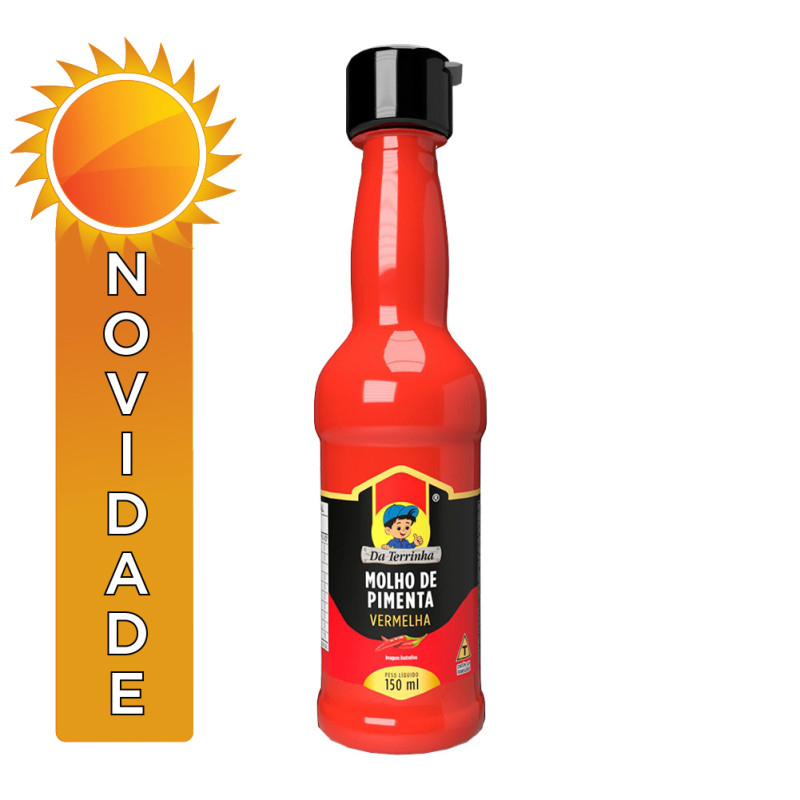 MOLHO DE PIMENTA DA TERRINHA 150ML VERMELHA - CX COM 12 UN