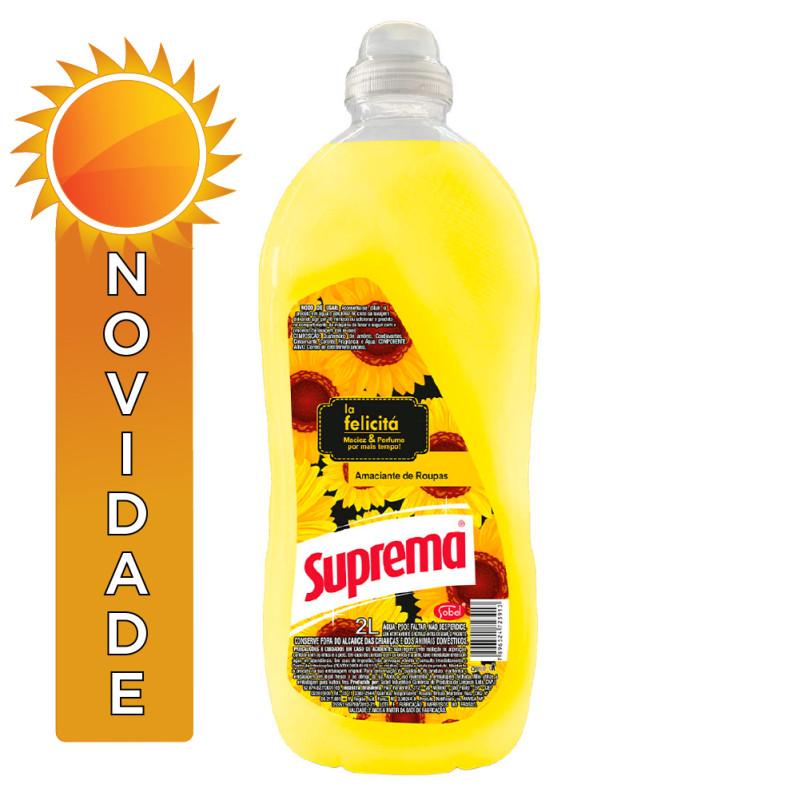 AMACIANTE SUPREMA 2 LITROS LA FELICITÁ - CX COM 6 UN