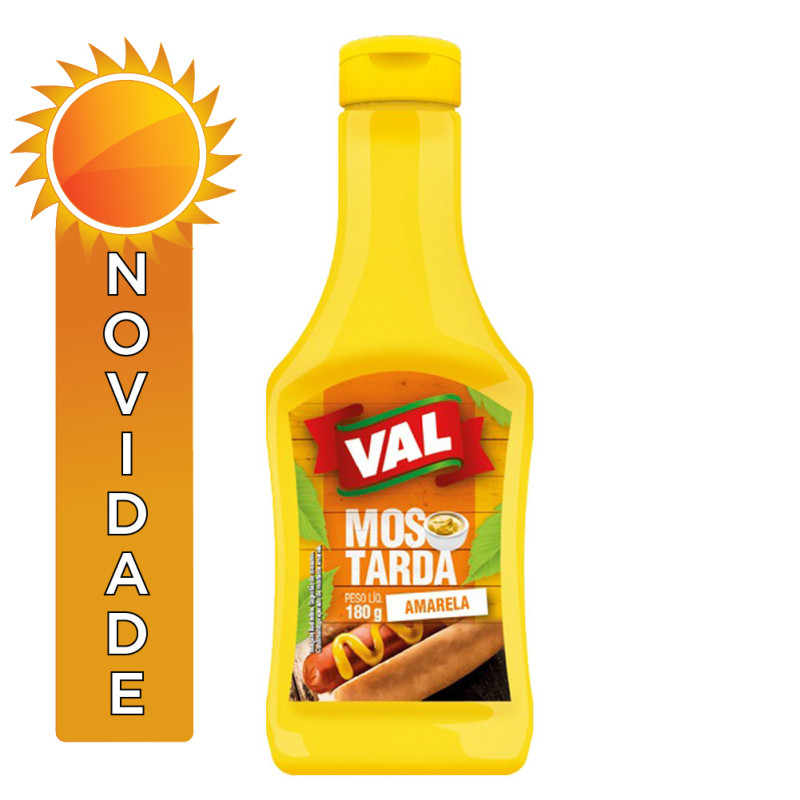 MOSTARDA AMARELA VAL 180GR - CX COM 12 UN