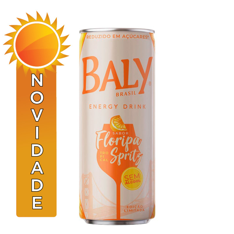 ENERGÉTICO BALY LATA 250ML FLORIPA SPRITZ - FD COM 6 UN