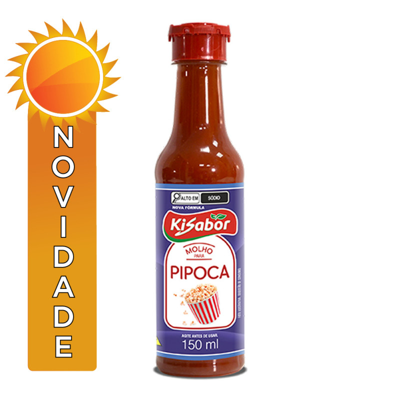 MOLHO PARA PIPOCA KISABOR 150ML - CX COM 24 UN