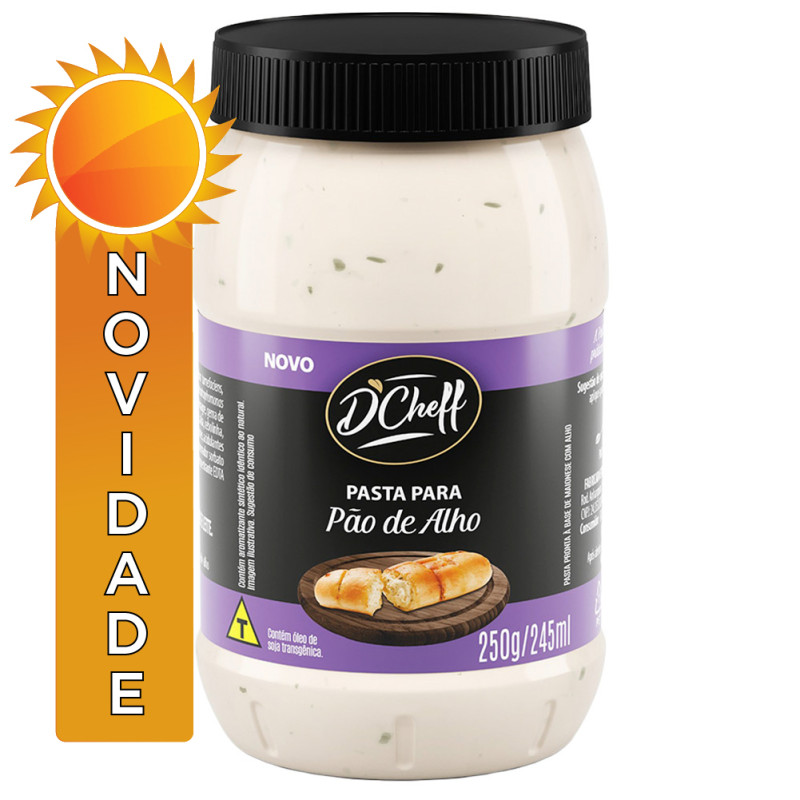 PASTA PARA PÃO DE ALHO D'CHEFF 250GR - CX COM 12 PT