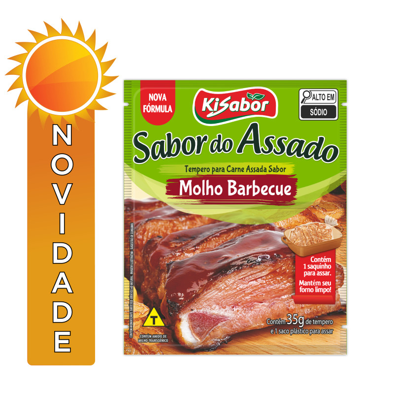 TEMPERO SABOR DO ASSADO KISABOR 35GR - BARBECUE CX COM 15 UN