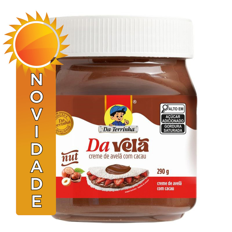 CREME DE AVELÃ DAVELÃ DA TERRINHA 290GR COM CACAU - CX COM 10 UN