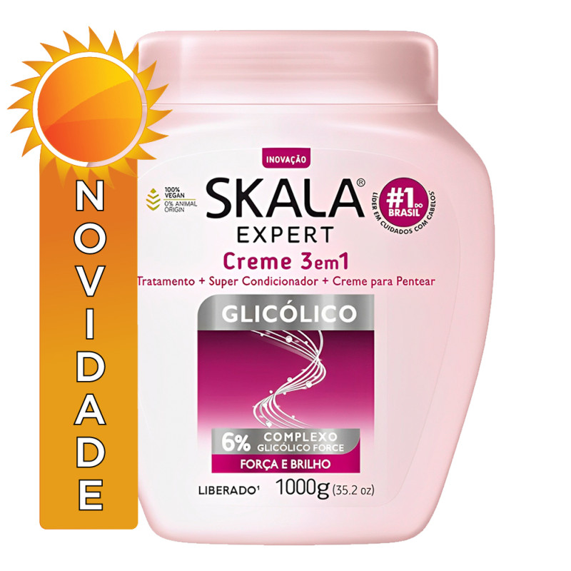 CREME SKALA POTE 1 KILO GLICÓLICO - CX COM 6 UN