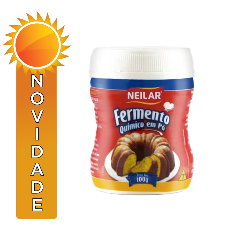 FERMENTO QUÍMICO EM PÓ 100GR - CX COM 24 UN