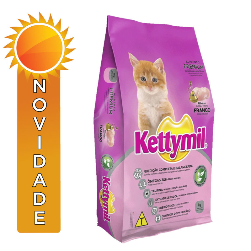 RAÇÃO KETTYMIL FILHOTES 10.1 KILOS SABOR FRANGO - UNIDADE