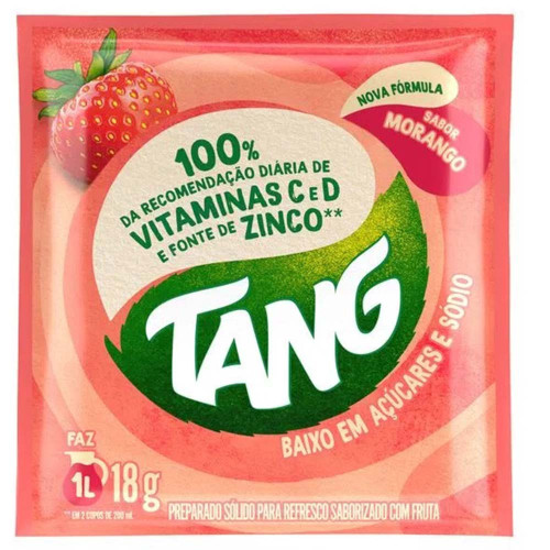 REFRESCO EM PÓ TANG 18GR MORANGO - DP COM 18 UN