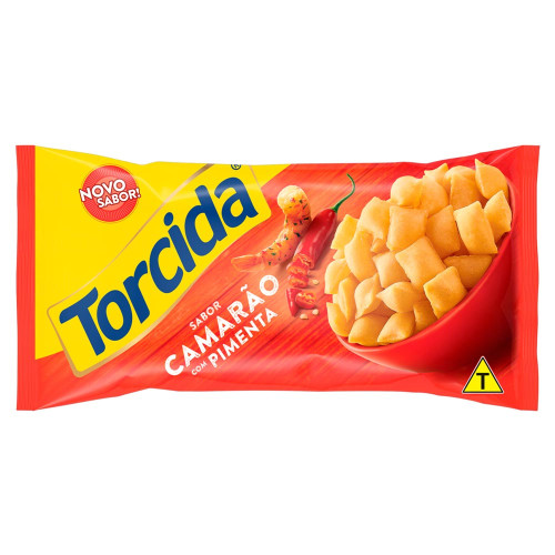 SALGADINHO TORCIDA CAMARÃO 60GR - CX COM 24 UN