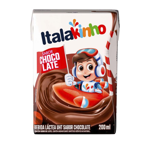 BEBIDA LÁCTEA ITALAKINHO 200ML CHOCOLATE - CX COM 24 UN