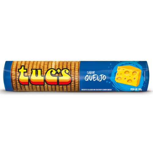 BISCOITO SALGADO TUC'S 100GR QUEIJO - CX COM 30 UN