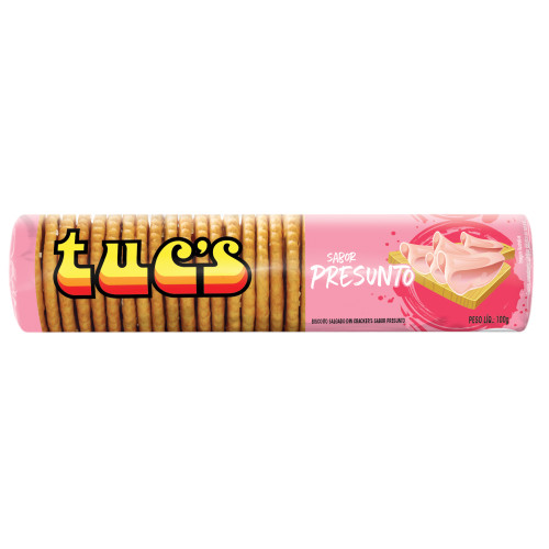 BISCOITO SALGADO TUC'S 100GR PRESUNTO - CX COM 30 UN