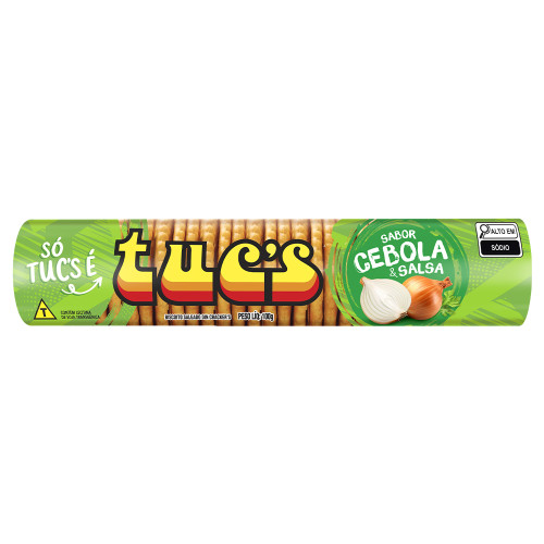 BISCOITO SALGADO TUC'S 100GR CEBOLA & SALSA - CX COM 30 UN