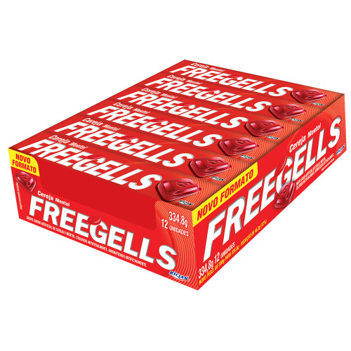DROPS FREEGELLS RICLAN 27GR CEREJA - DP COM 12 UN