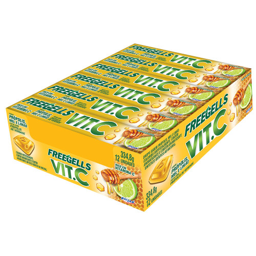 DROPS FREEGELLS RICLAN 27GR PRÓPOLIS MEL E LIMÃO - DP COM 12 UN