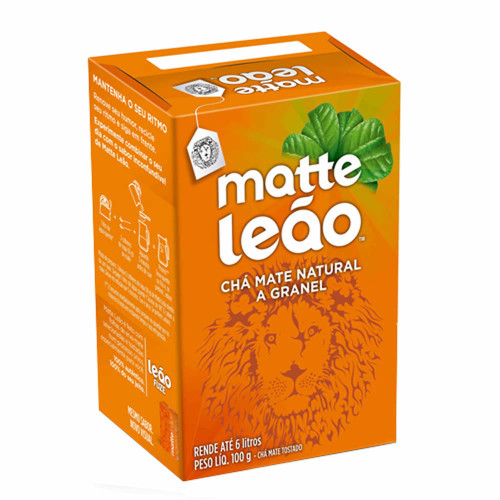 CHÁ MATTE LEÃO 100GR PEQUENO NATURAL - PC COM 10 UN