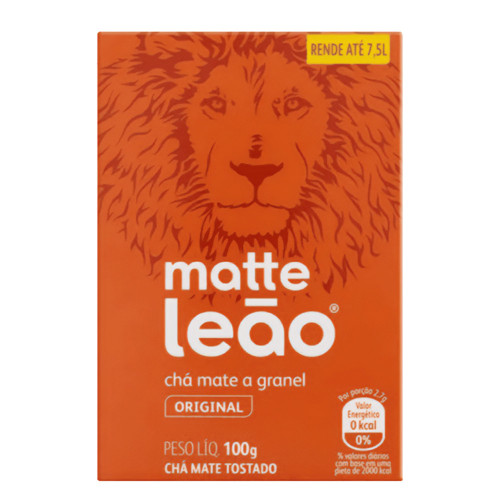 CHÁ MATTE LEÃO 100GR PEQUENO NATURAL - PC COM 10 UN