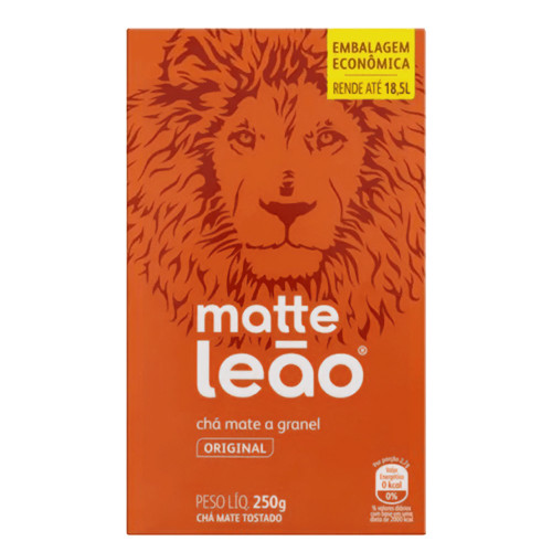 CHÁ MATTE LEÃO 250GR GRANDE NATURAL - PC COM 10 UN