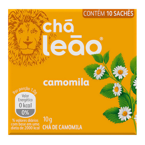 CHÁ LEÃO SACHÊ 1X10 CAMOMILA 1GR - PC COM 10 DP