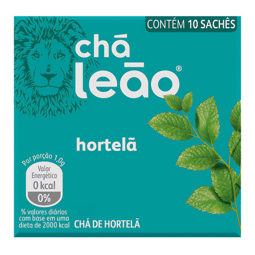 CHÁ LEÃO SACHÊ 1X10 HORTELÃ 1GR - PC COM 10 DP