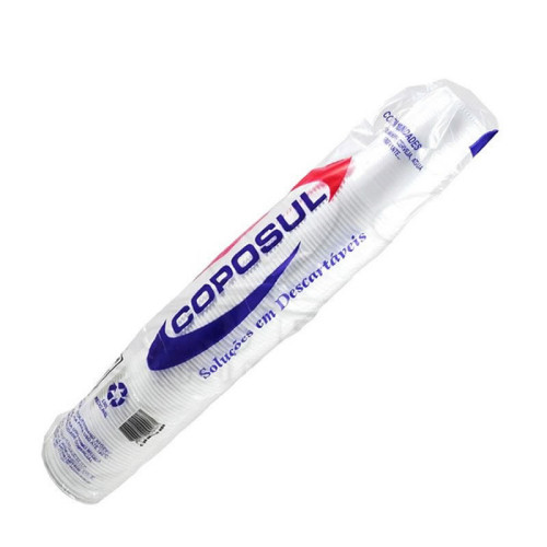COPO DESCARTÁVEL COPOSUL 100X180ML - BRANCO CX COM 25 PC